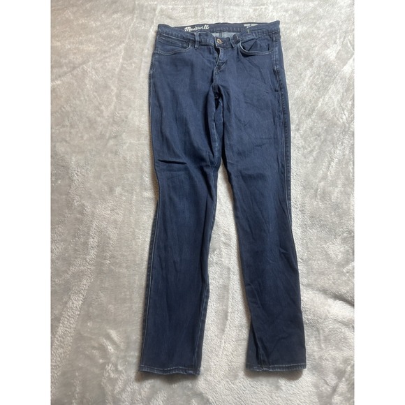 Madewell‎ Skinny Jeans Women's Size 31 Blue Dark Wash Stretch Denim Ankle - Picture 1 of 11